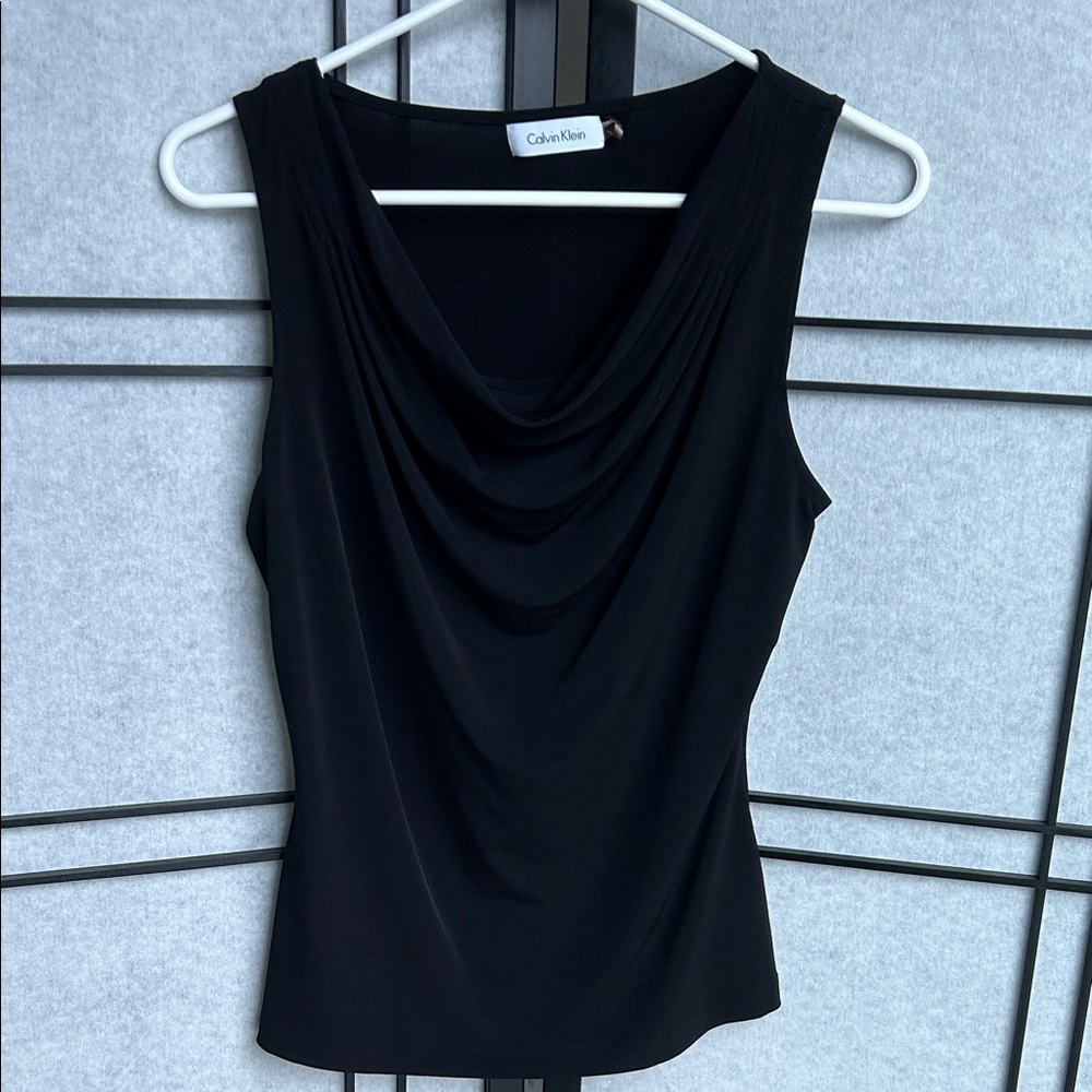 Calvin Klein Elegant Black Sleeveless Top